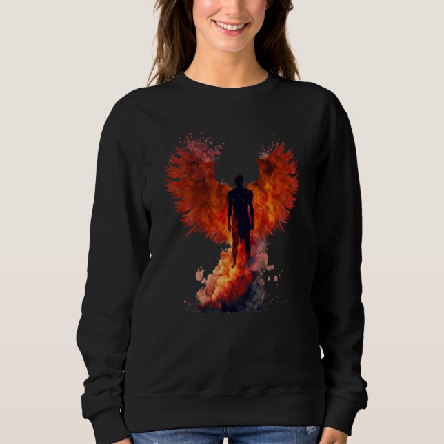 Sudadera Phoenix Rising Wings Resurrection Rebirth New Begi (Anverso)