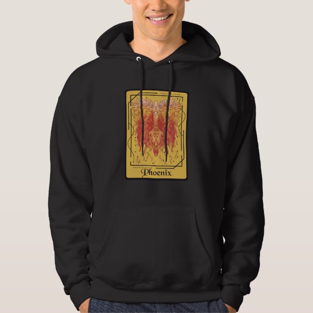Sudadera Phoenix Tarot Card Firebird Fantasy Rising from As (Anverso)