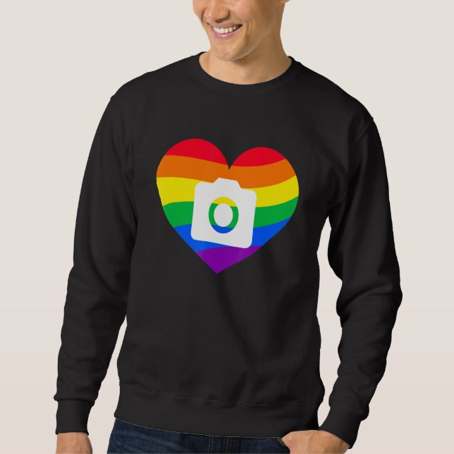 Sudadera Photography Lover, Photographer Gift, Rainbow Came (Anverso)