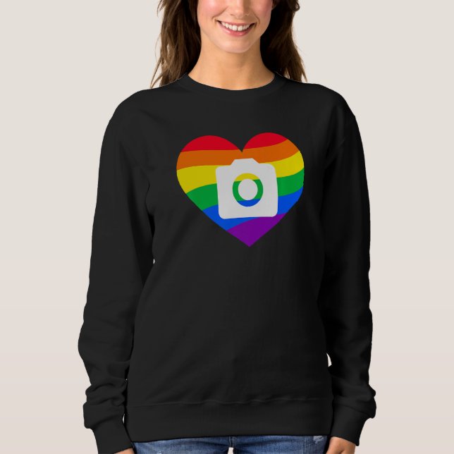 Sudadera Photography Lover, Photographer Gift, Rainbow Came (Anverso)