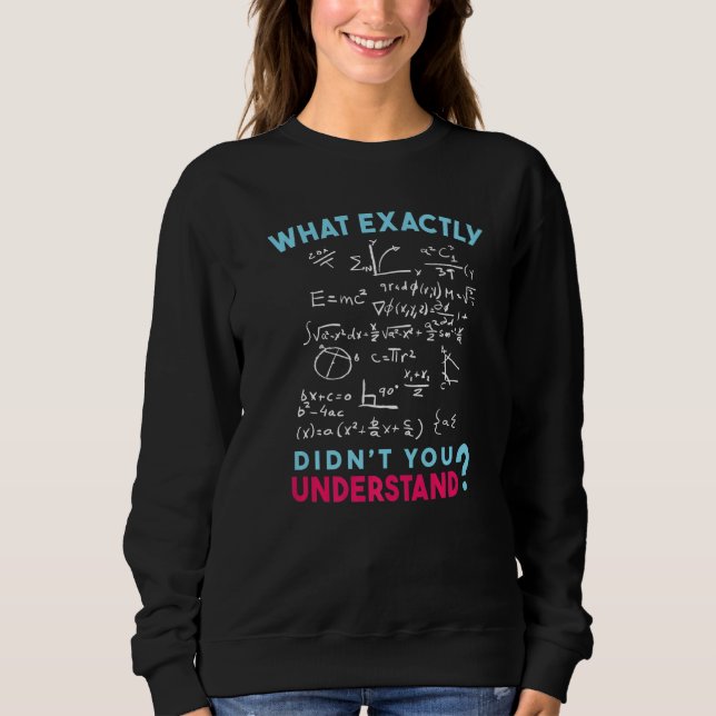 Sudadera Physics Formula Joke What exactly didn't you under (Anverso)