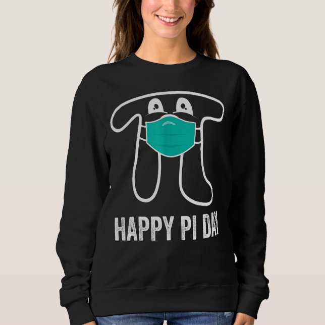 Sudadera Pi Day 2022 Pi Math Tee Face Mask Funny (Anverso)