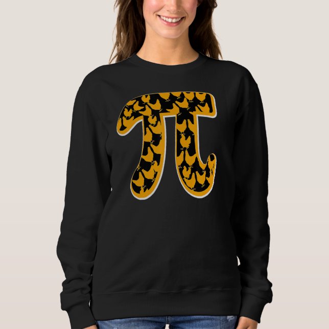 Sudadera Pi Day Chicken Pi Graciosa Matemática de Animal Fa (Anverso)