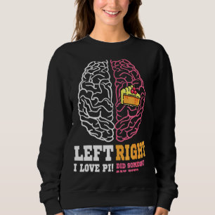 Sudadera Pi Day Izquierda Vs Derecha Pie Math Geek