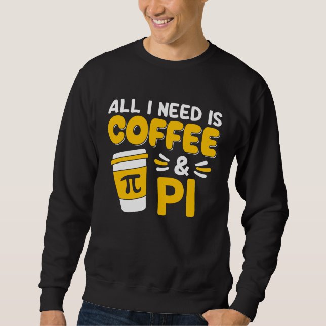 Sudadera Pi Day Math Coffee  Geometry Calculus Trigonometry (Anverso)