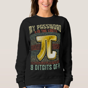 Sudadera Pi Day Mi Contraseña Es Los Últimos 8 Dígitos De P