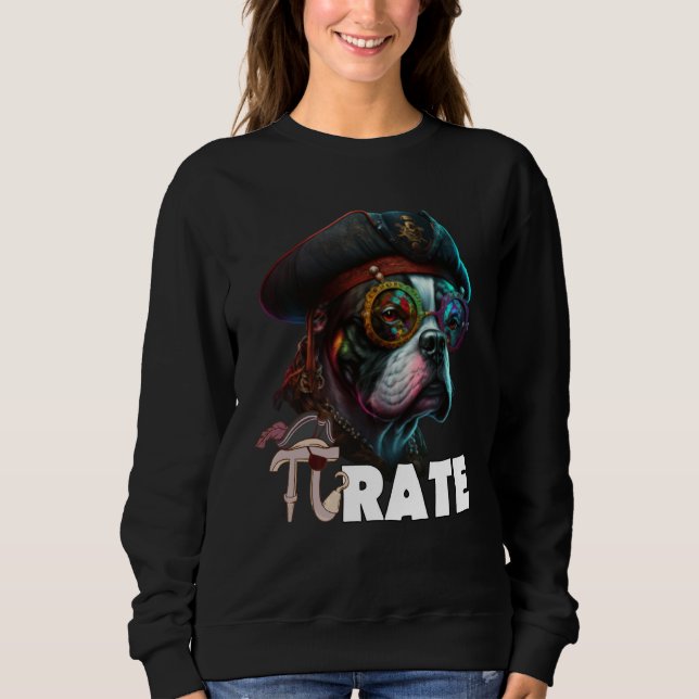 Sudadera Pi Day Pirate Dog 3 14 Math Science Teacher Dog Pi (Anverso)