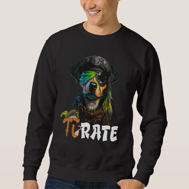 Sudadera Pi Day Pirate Dog 3 14 Math Science Teacher Pi Rat (Anverso)