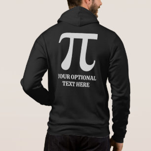 Sudadera Pi nombre y texto personalizados