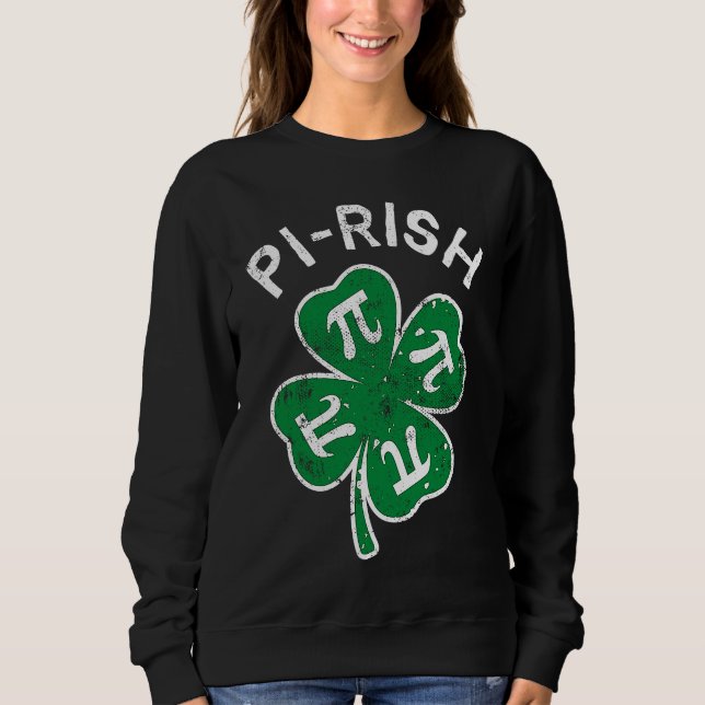Sudadera Pi rish Lucky C St Patrick's Day Distress (Anverso)