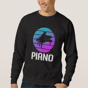 Sudadera Pianista Instrumento de Piano Clásico Vintage Retr