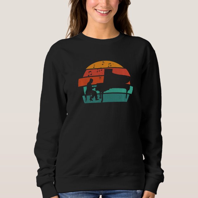 Sudadera Pianista y notas   (Anverso)
