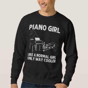 Sudadera Piano Chicas Niños Pianista Musical Pianista