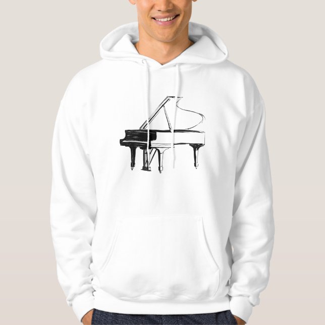 Sudadera Piano de boceto (Anverso)
