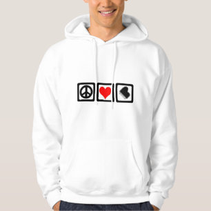 Sudadera Piano del amor de la paz