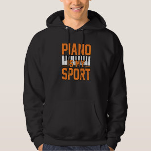 Sudadera Piano Es Música Deportiva Reproductor Profesor Mús