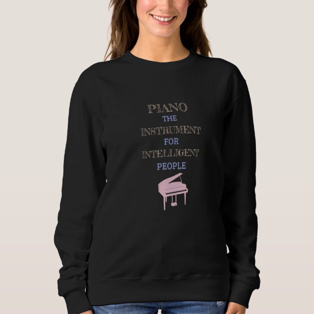 Sudadera Piano Instrument For Intelligent People Retro Peac (Anverso)