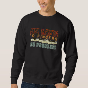 Sudadera Piano Jugador Pianista Músico de Instrumentos Musi