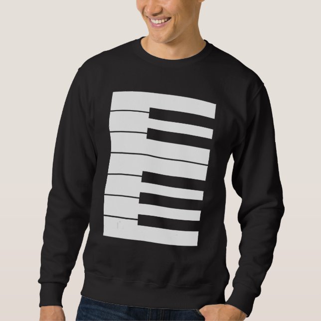 Sudadera Piano keyboard octave perfect it outfit for pianis (Anverso)