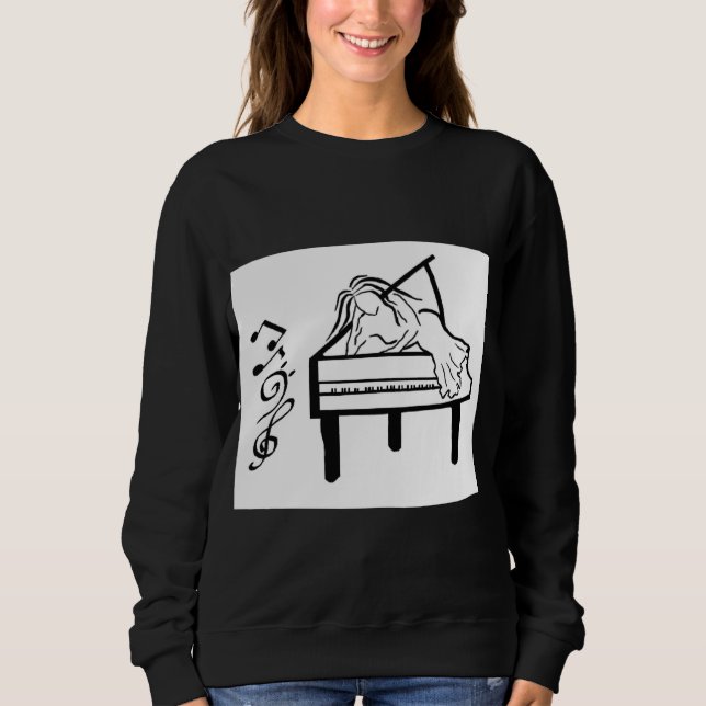 Sudadera Piano Lady (Anverso)