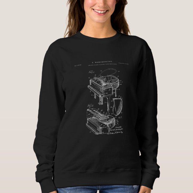Sudadera Piano Patent  Music (Anverso)
