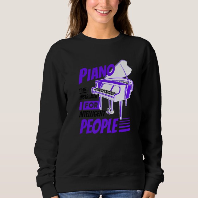 Sudadera Piano Pianist Music Keyboard Musician Quote Gag Ou (Anverso)