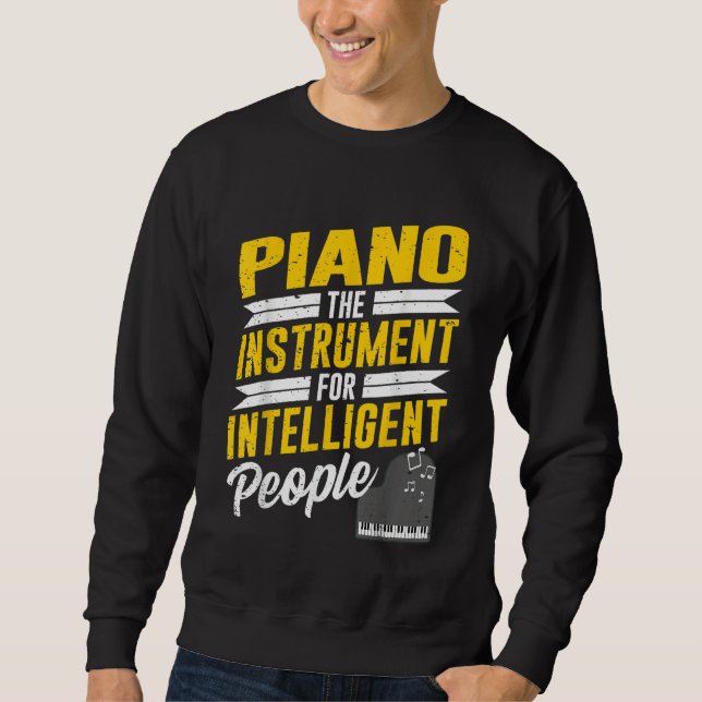 Sudadera Piano Pianist Music Keyboard Musician Quote Gag Ou (Anverso)
