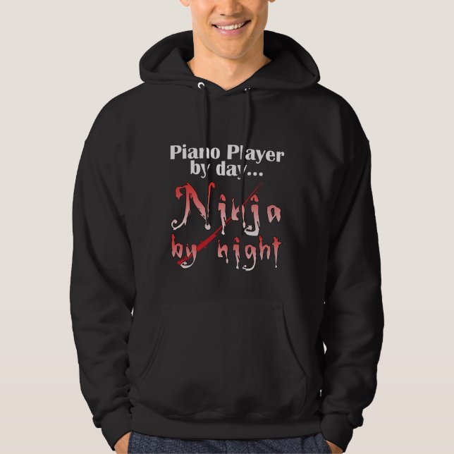Sudadera Piano Player Ninja (Anverso)