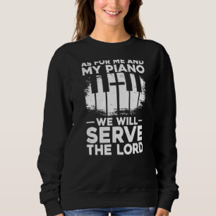 Sudadera Piano Teacher Pianista Fe Cruz Cristiana Keyboa