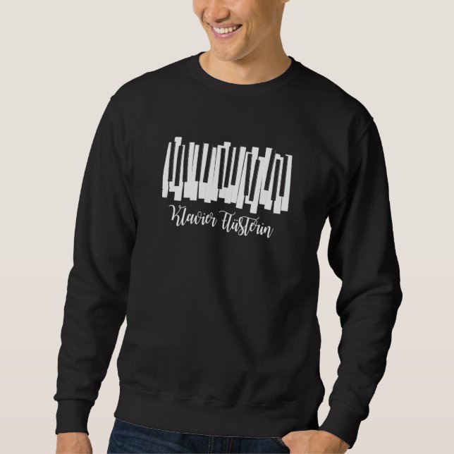 Sudadera Piano Whisper diciendo teclado Instrumento musical (Anverso)