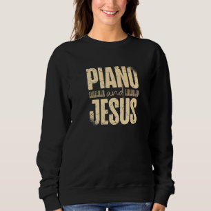 Sudadera Piano Y Jesucristo Piano Jugador Cristiano Beli
