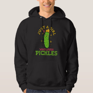 Sudadera Pickle Sólo Un Chica Al Que Le Encanta El Vegan De