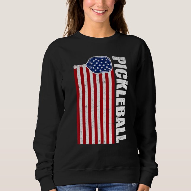 Sudadera Pickleball 4th Of July Men Women Paddle Sport Pick (Anverso)