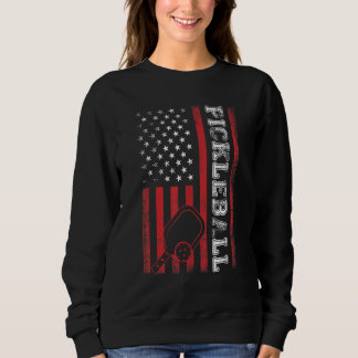 Sudadera Pickleball American US Flag Patriotic Cool Pickleb