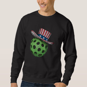 SUDADERA PICKLEBALL AMERICANO PATRIOTA FUNNY PICKLEBALL LOV