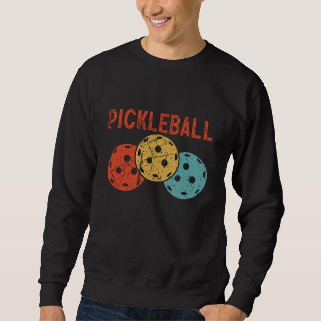 Sudadera Pickleball Ball Retro Vintage 70's 80's  7 (Anverso)