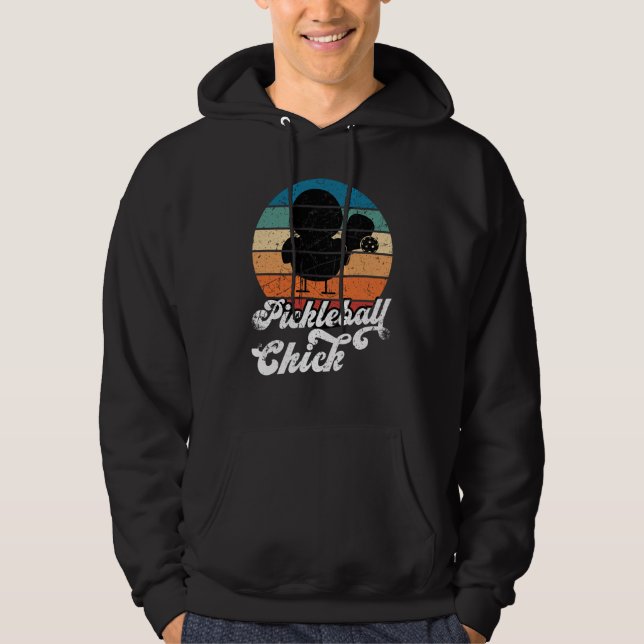 Sudadera Pickleball Chick Retro Vintage  1 (Anverso)