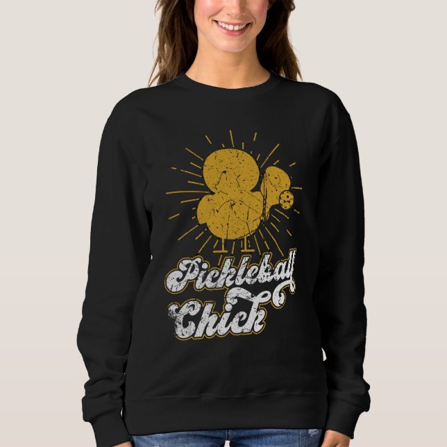 Sudadera Pickleball Chick Retro Vintage  7 (Anverso)