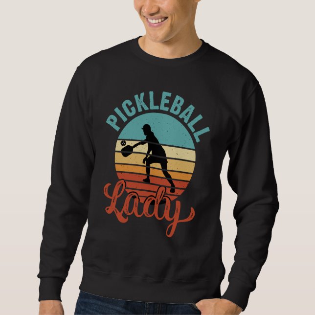 Sudadera Pickleball Lady Player Retro Vintage  7 (Anverso)