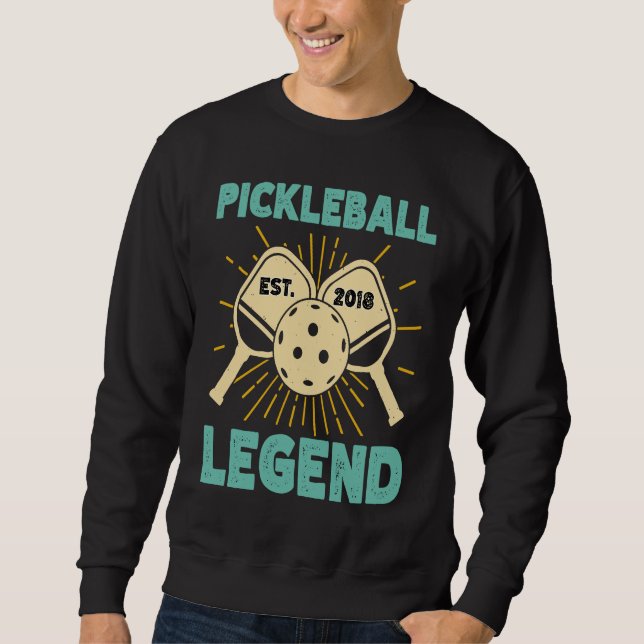 Sudadera Pickleball Legend Est 2018 Vintage Retro  Legendar (Anverso)