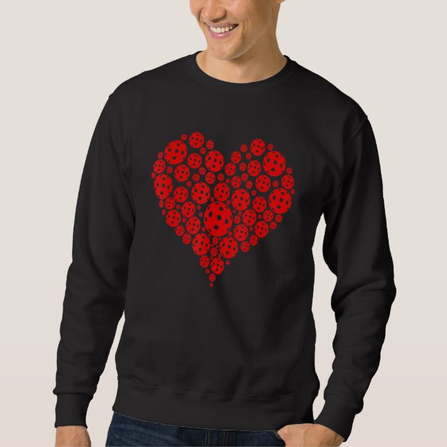 Sudadera Pickleball Love Heart Shape Valentine (Anverso)
