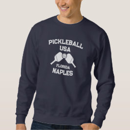 Sudadera Pickleball Paddle Ball Nápoles Florida Personaliza