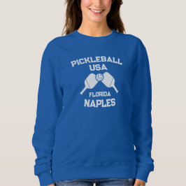 Sudadera Pickleball Paddle Ball Nápoles Florida Personaliza