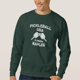 Sudadera Pickleball Paddle Ball Nápoles Florida Personaliza