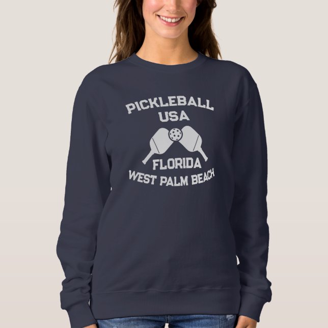 Sudadera Pickleball Paddle Ball West Palm Beach Estados Uni (Anverso)