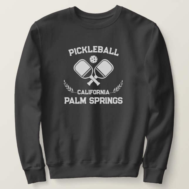 Sudadera Pickleball Palm Springs California Personalizado d (Anverso del diseño)
