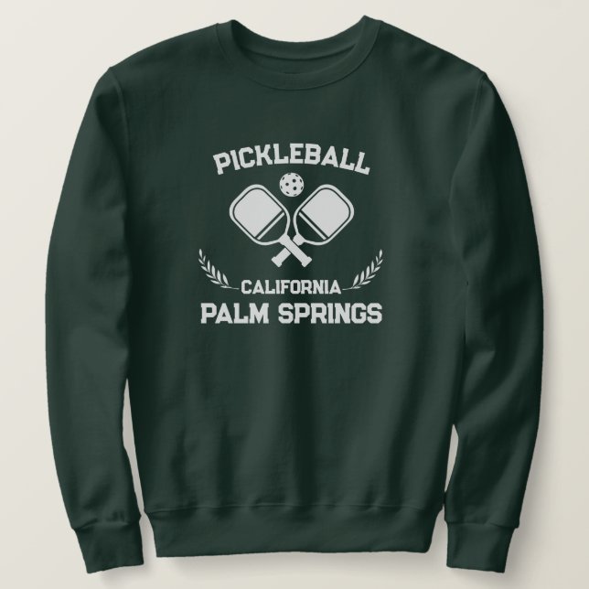 Sudadera Pickleball Palm Springs California Personalizado d (Anverso del diseño)
