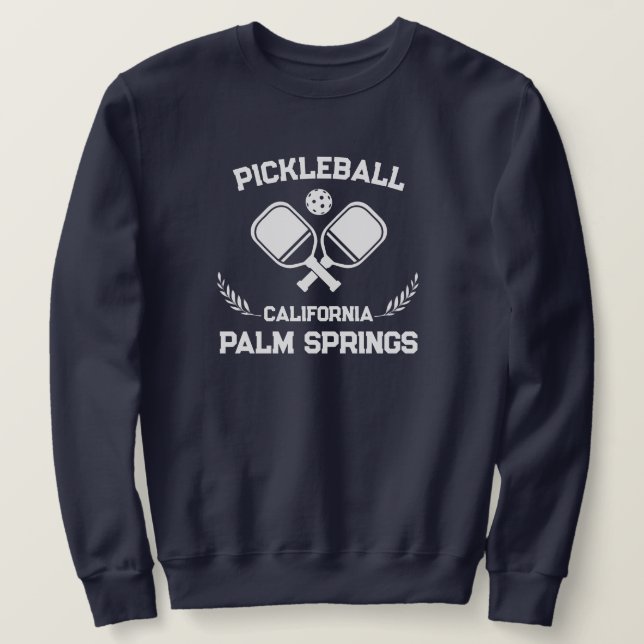 Sudadera Pickleball Palm Springs California Personalizado d (Anverso del diseño)