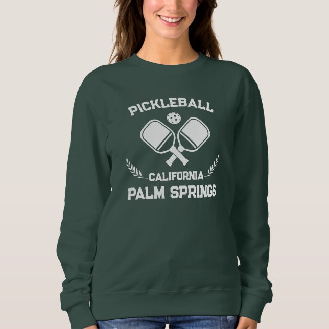 Sudadera Pickleball Palm Springs California Personalizado d (Anverso)