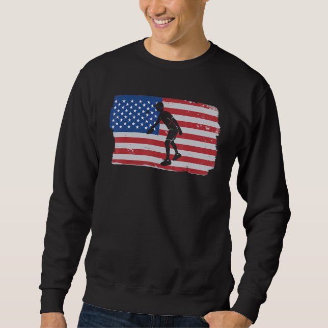 Sudadera Pickleball USA American Flag (Anverso)